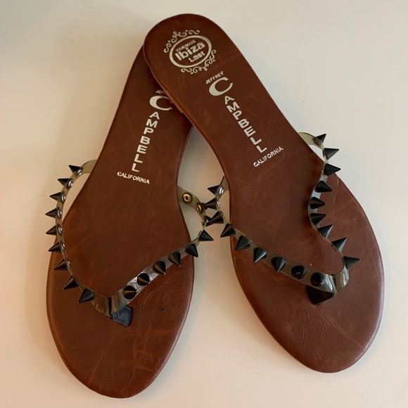 Jeffrey Campbell Shoes - Jeffrey Campbell spike studded thong flip flops